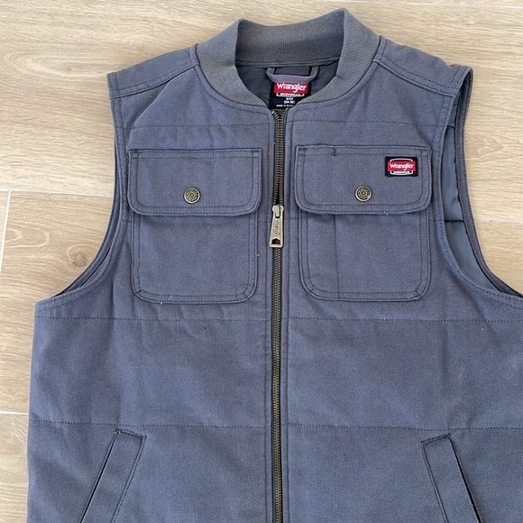 Wrangler Workwear Men's Quilted Utility Duck Work Vest Size : Small ( 34… - Picture 2 of 10